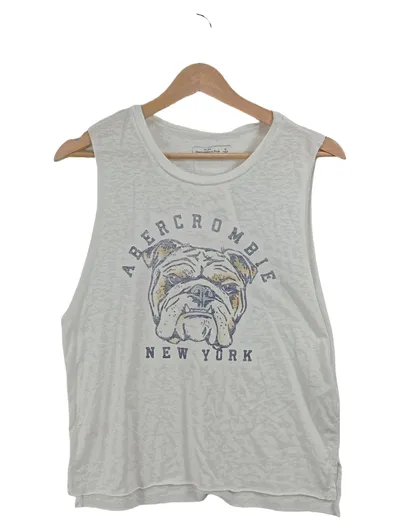 Abercrombie & Fitch Damen Top Bulldog York Weiß Gr. 38 M