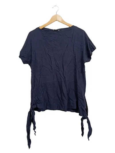 Rich & Royal Damen T-Shirt Blau Gr. L Lyocell Baumwolle Casual