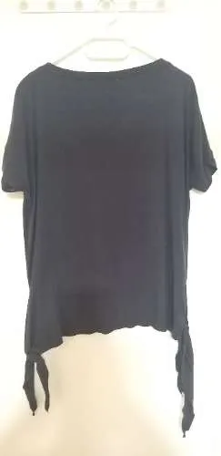 Rich & Royal Damen T-Shirt Blau Gr. L Lyocell Baumwolle Casual