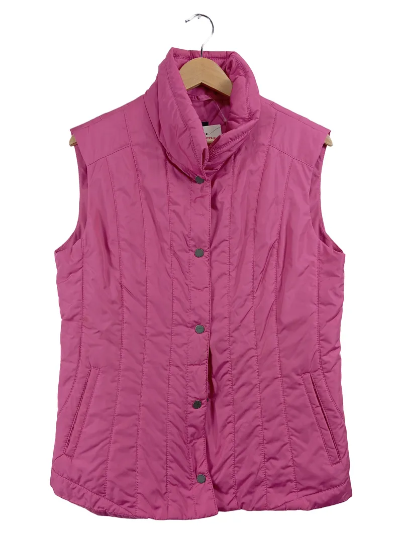Barbara Lebek Steppweste Damen Pink Gr. 40 L Casual Gesteppt 1