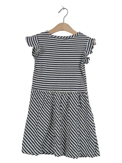 Minnie Mouse Sommerkleid Kinder Gr. 110 Gestreift Blau Weiß Schleife Baumwolle