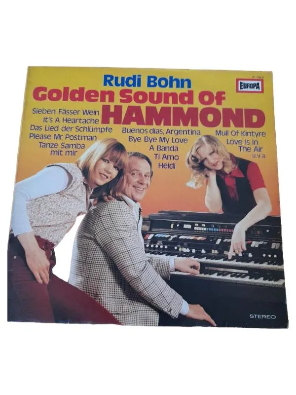 Rudi Bohn Golden Sound of Hammond Vinyl LP EUROPA Schlager Oldies 1
