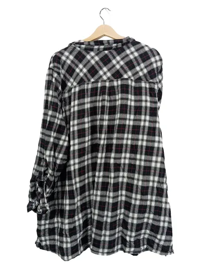 Yours Clothing Damen Hemdbluse Kariert Mehrfarbig Gr. 58 Baumwolle