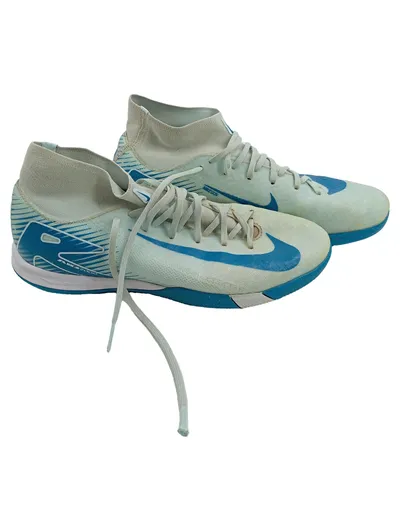 Nike Mercurial Superfly Academy IC Hallenschuhe Weiß Blau Gr. 40,5