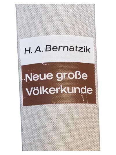Buch Neue große Völkerkunde von H. A. Bernatzik Sachbuch Ethnologie