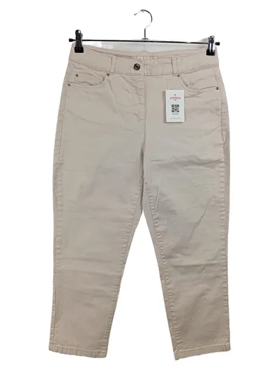 Adagio Stoffhose Damen Beige Gr. 40 Casual