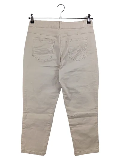 Adagio Stoffhose Damen Beige Gr. 40 Casual