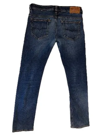 Diesel Herren Jeans Regular Fit W34 L31 Blau Denim Baumwolle