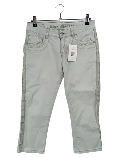 Blue Monkey Stoffhose Damen Grau W27 Casual