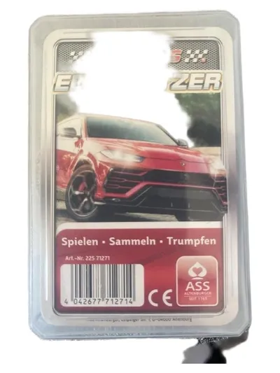 ASS Altenburger TOP ASS Edelflitzer Quartett Kartenspiel Auto Trumpfspiel