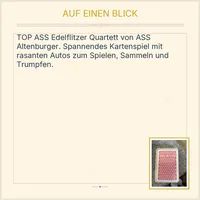 ASS Altenburger TOP ASS Edelflitzer Quartett Kartenspiel Auto Trumpfspiel 3