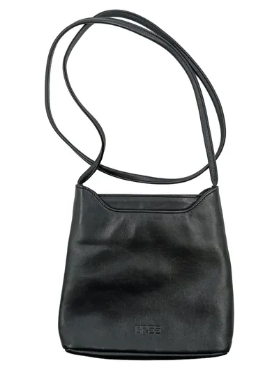 BREE Damen Umhängetasche Schultertasche Leder Schwarz Klassisch Klein