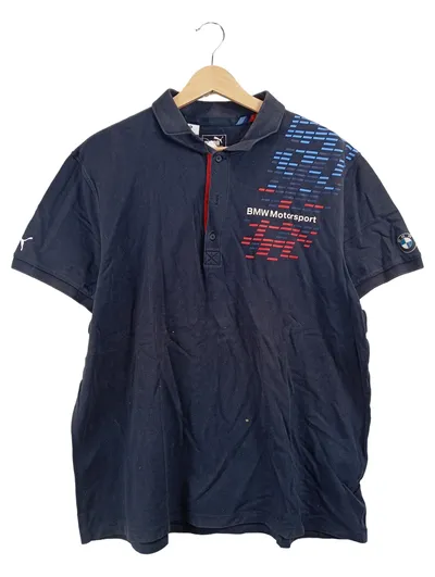 PUMA BMW Motorsport Herren Poloshirt Blau Gr. 56 3XL Kurzarm Sportlich