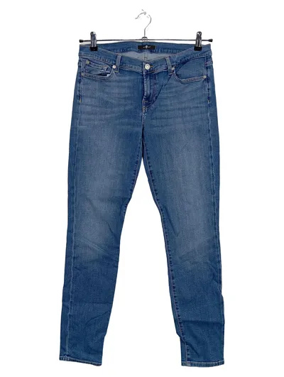7 For All Mankind Damen Jeans Straight Leg Blau Gr. 40 W31 L29