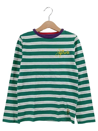 Mini Boden Langarmshirt Harry Potter Slytherin Grün Gestreift Gr. 128