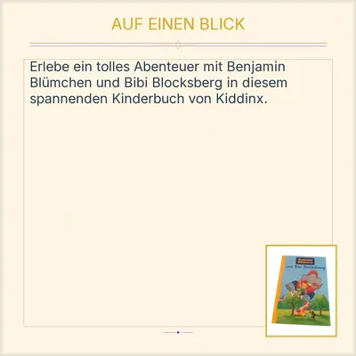 Benjamin Blümchen und Bibi Blocksberg Kinderbuch KIDDINX Abenteuer