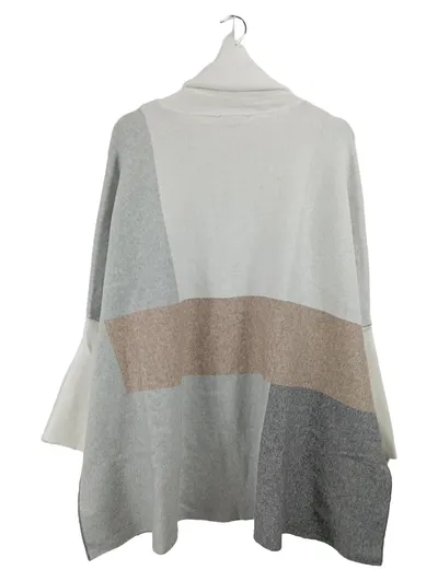 Joseph Ribkoff Damen Pullover Rollkragen Mehrfarbig Geometrisch Gr. 38 M Casual