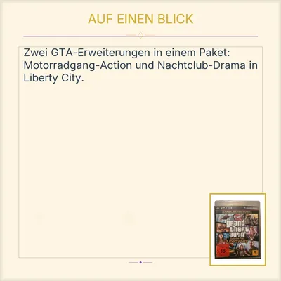 GTA Grand Theft Auto Episodes From Liberty City PS3 Rockstar Games