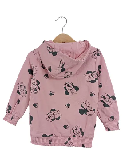Minnie Mouse Sweatjacke Rosa Gr. 104 Kapuze Reißverschluss Mädchen