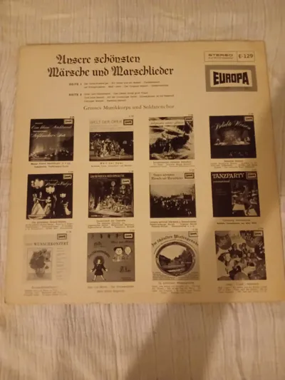 Unsere schönsten Märsche und Marschlieder EUROPA Vinyl Schallplatte