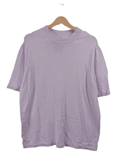 ever.me Damen Pullover Kurzarm Basic Lila Gr. 42/XL