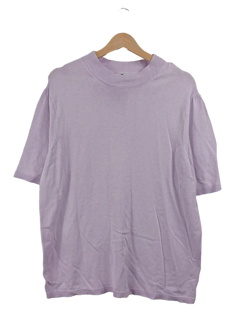 ever.me Damen Pullover Kurzarm Basic Lila Gr. 42/XL 1