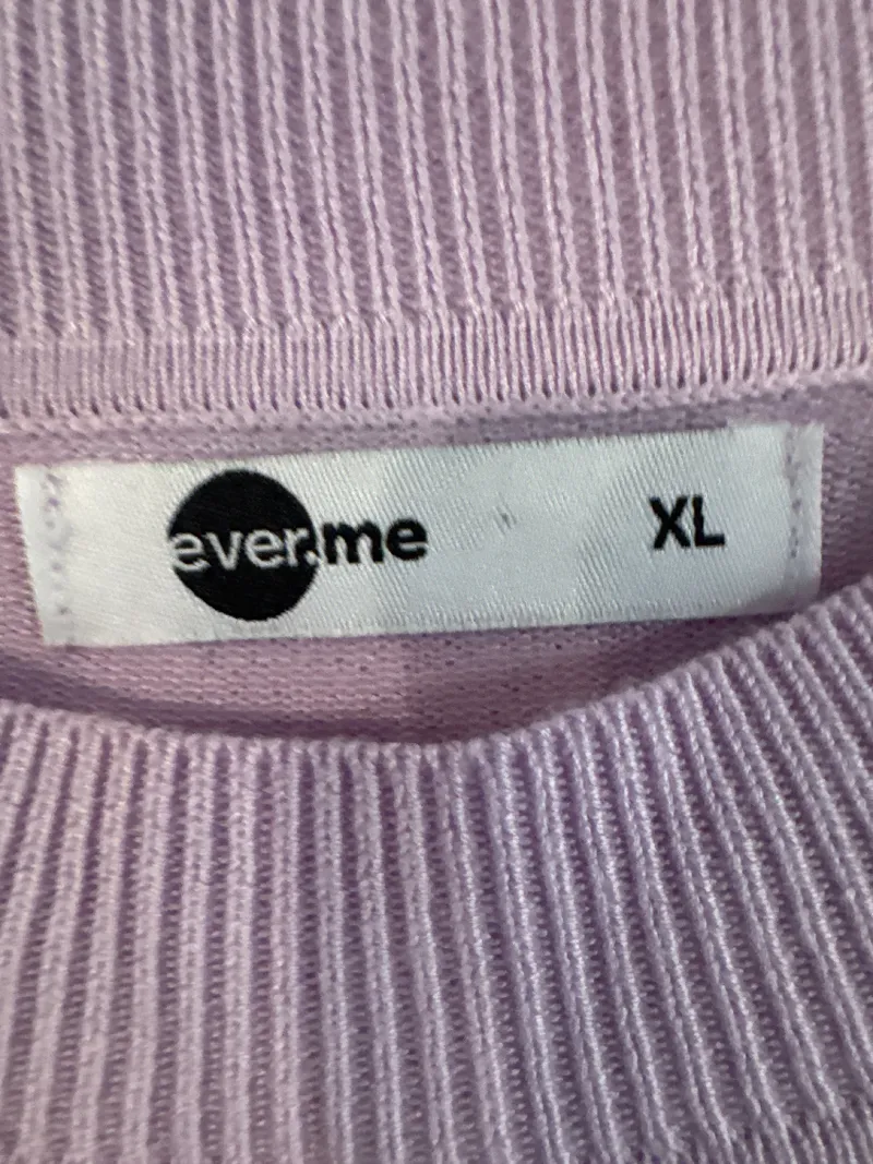 ever.me Damen Pullover Kurzarm Basic Lila Gr. 42/XL 3