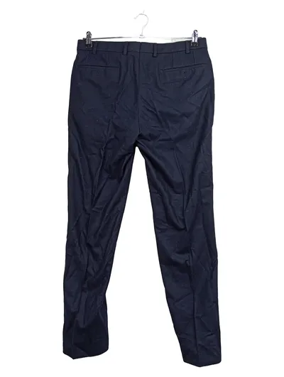 Hiltl Herren Anzughose Gr. 50 W33 L33 Blau Wolle Klassisch Business