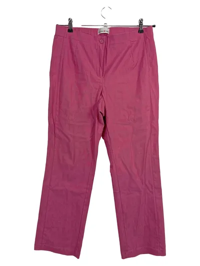 Helena Vera Damen Stoffhose Pink Gr. 40 W31 L Casual Strasssteine
