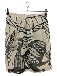 By Malene Birger Damen A-Linienrock Midirock Gr. 40 Beige Florales Muster 1