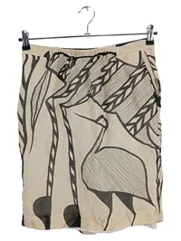 By Malene Birger Damen A-Linienrock Midirock Gr. 40 Beige Florales Muster 2