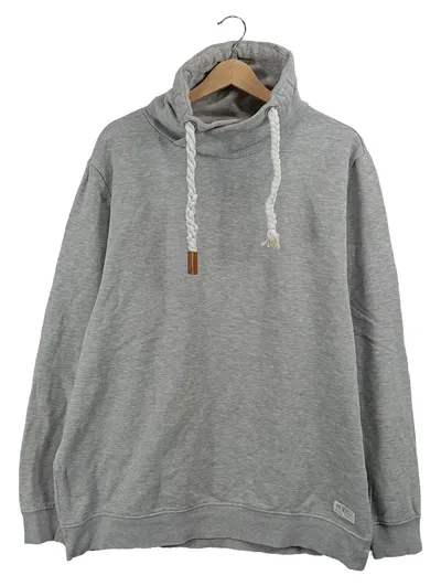 McNeal Herren Pullover Grau Gr. 54 XXL Stehkragen Casual Baumwolle