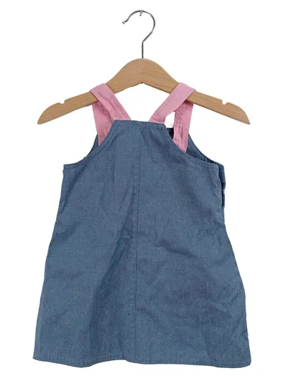 Disney Baby Jeanskleid Latzkleid Micky Maus Daisy Duck Blau Gr. 68