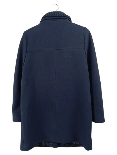 Esprit Damen Wollmantel Blau Gr. 36 S Klassisch