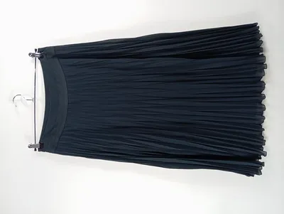 MADELEINE Damen Faltenrock Plisseerock Schwarz Gr. 38 M Maxirock