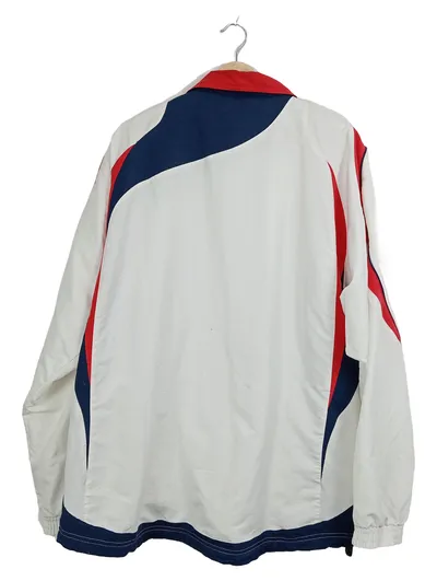 Saller Trainingsjacke Herren Gr. 52 XL Weiß Sportjacke