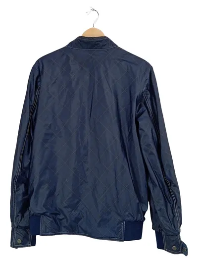 CAMPIONE Herren Bomberjacke Blau Kariert Gr. M Casual Freizeit
