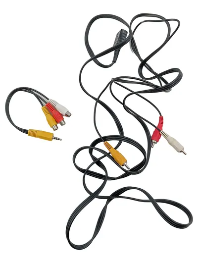 Sony AV-Kabel für PlayStation Cinch Audio Video Kabel Schwarz