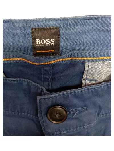HUGO BOSS Herren Chino Stoffhose Slim Fit Blau Gr. 42 W32 L32