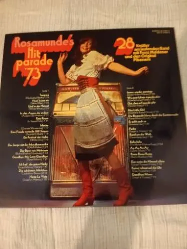 Rosamunde's Hitparade '73 Franz Maldener Original Pilsener Vinyl LP BASF