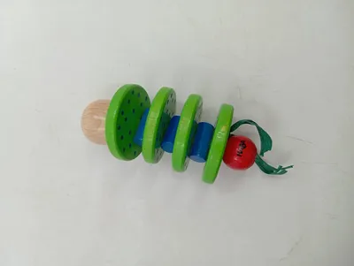 HABA Nachziehspielzeug Raupe Holz Mehrfarbig Motorikspielzeug 11 cm
