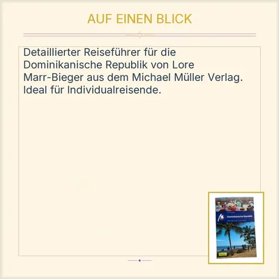 Reiseführer Dominikanische Republik Lore Marr-Bieger Michael Müller Verlag