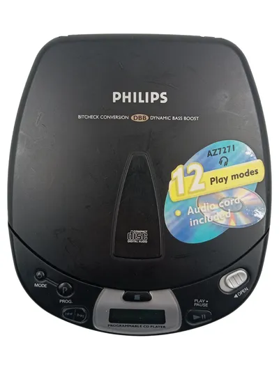 Philips AZ 7271, 00 Tragbarer CD Player Discman Schwarz