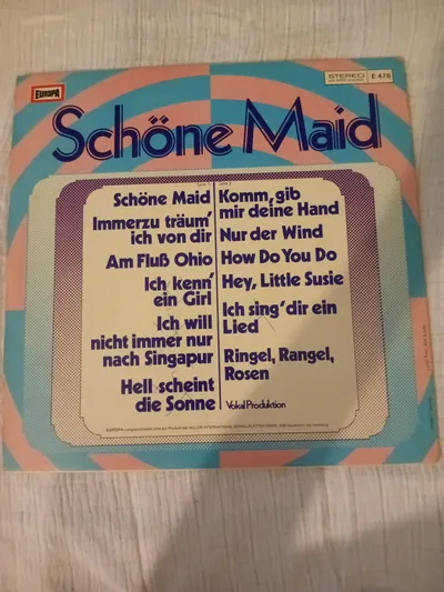 Schöne Maid How Do You Do Komm gib mir deine Hand EUROPA Vinyl LP Schlager