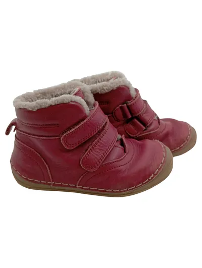 Froddo Kinder Winterstiefel Rot Gr. 25 Leder Klettverschluss