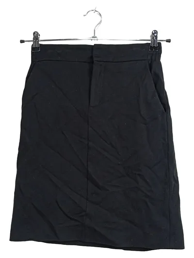 DRYKORN Damen A-Linienrock Schwarz Gr. 38 M Viskose Klassisch Midirock