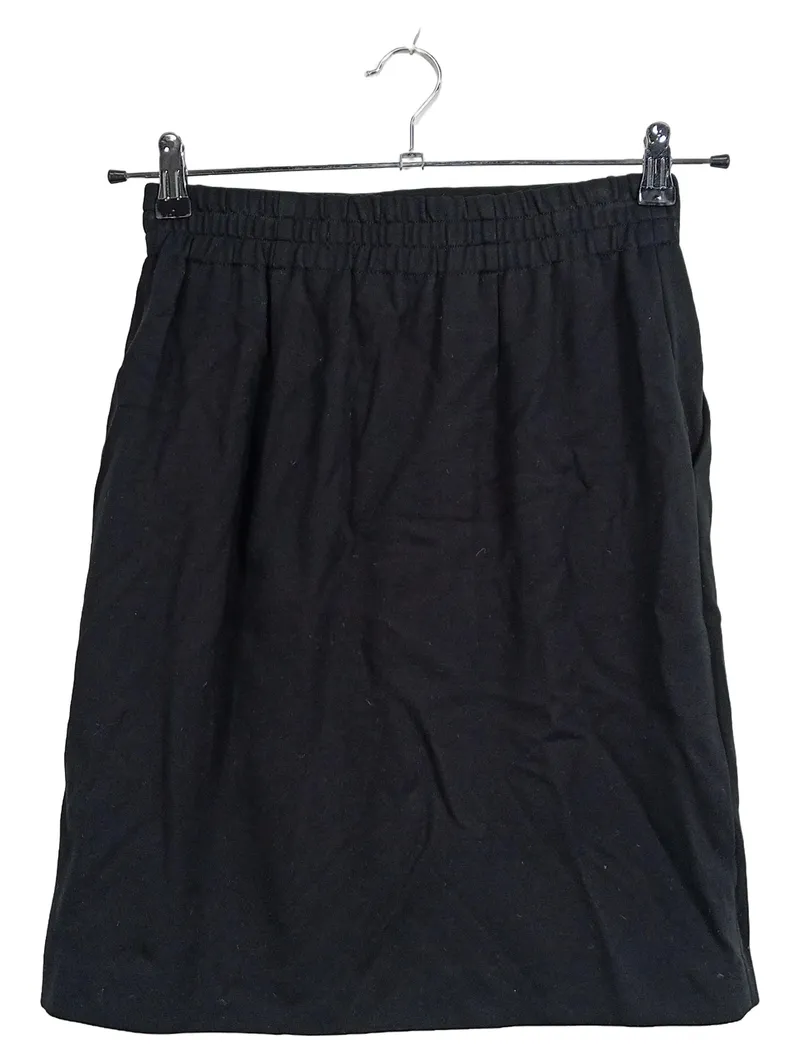 DRYKORN Damen A-Linienrock Schwarz Gr. 38 M Viskose Klassisch Midirock 2