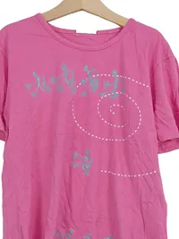 Crash One Kinder T-Shirt Gr. 164 Pink Grafik Print Kurzarm Viskose 3