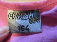 Crash One Kinder T-Shirt Gr. 164 Pink Grafik Print Kurzarm Viskose 5
