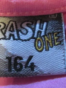 Crash One Kinder T-Shirt Gr. 164 Pink Grafik Print Kurzarm Viskose 6